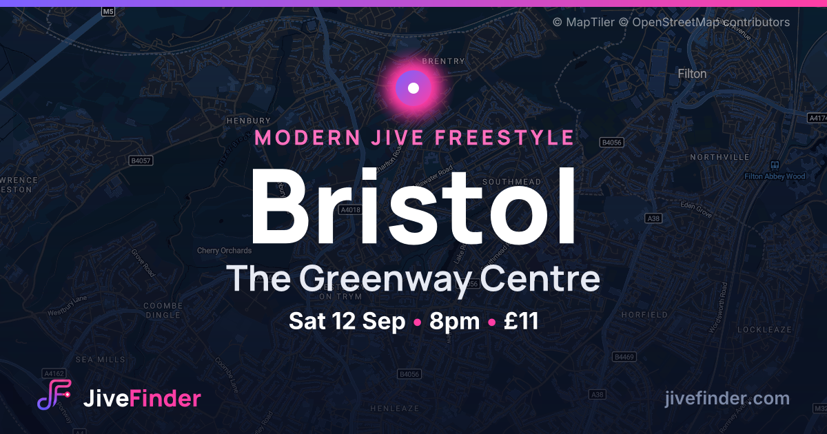 Modern Jive freestyle at The Greenway Centre, Bristol — Sat 12 Sep, 8pm, £11