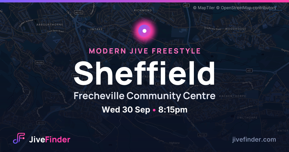 Modern Jive freestyle at Frecheville Community Centre, Sheffield — Wed 30 Sep, 8:15pm