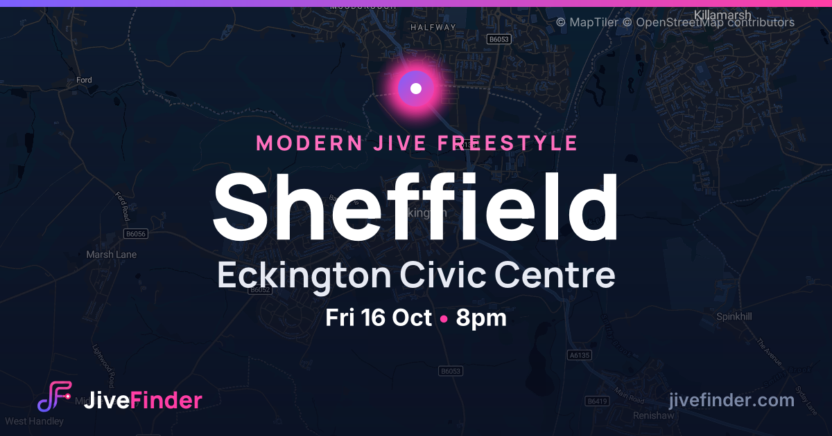 Modern Jive freestyle at Eckington Civic Centre, Sheffield — Fri 16 Oct, 8pm
