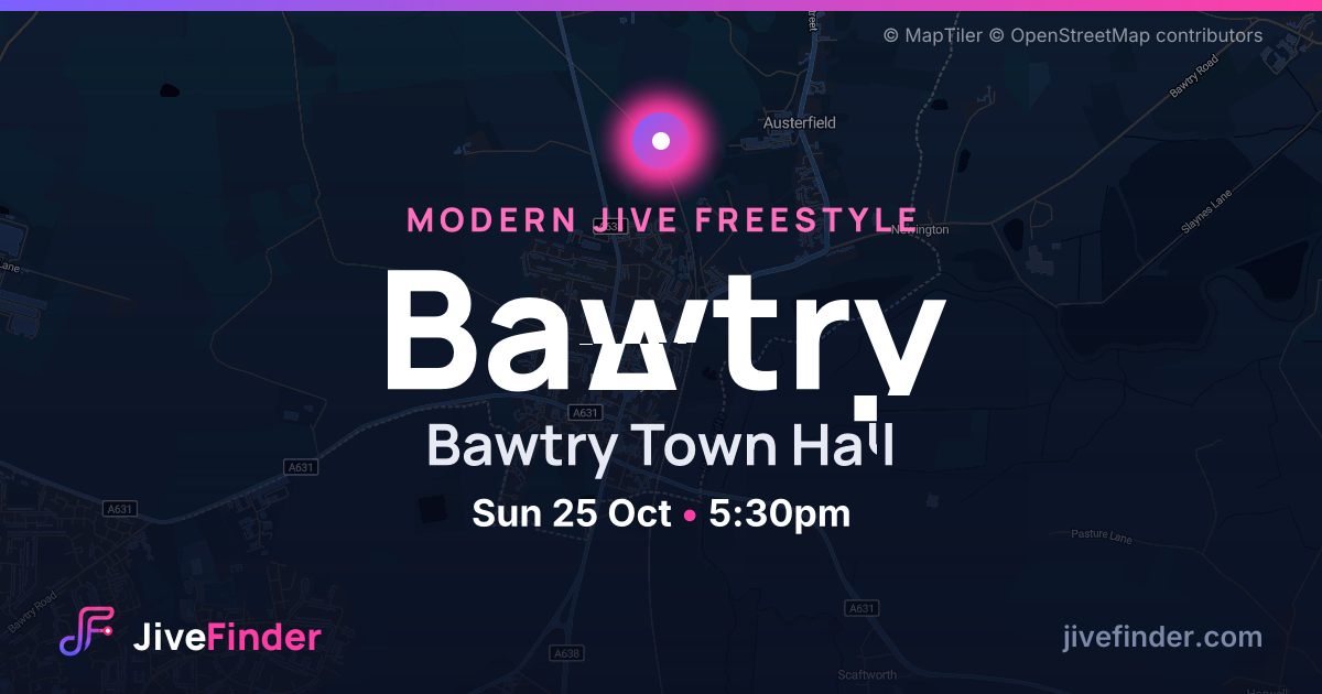 Modern Jive freestyle at Bawtry Town Hall, Bawtry — Sun 25 Oct, 5:30pm