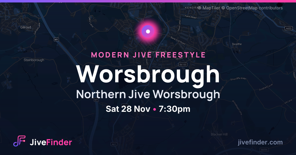 Modern Jive freestyle at Northern Jive Worsbrough, Worsbrough — Sat 28 Nov, 7:30pm