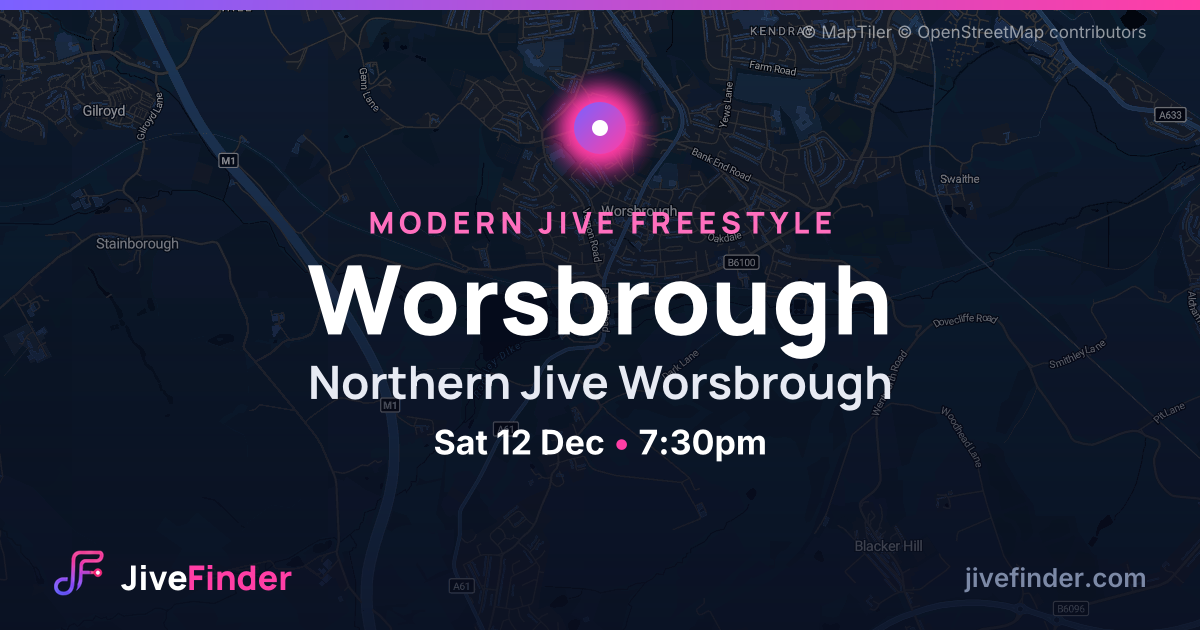 Modern Jive freestyle at Northern Jive Worsbrough, Worsbrough — Sat 12 Dec, 7:30pm