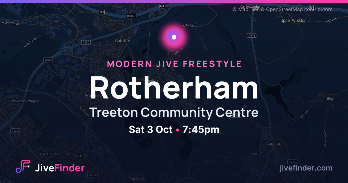 Modern Jive freestyle at Treeton Community Centre, Rotherham — Sat 3 Oct, 7:45pm
