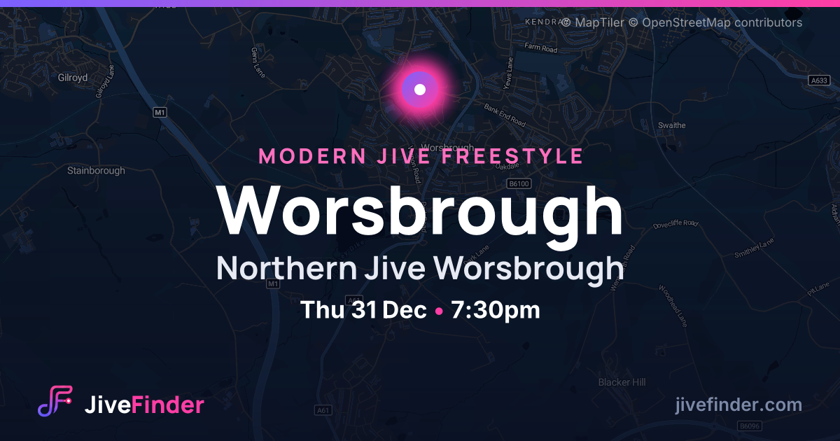 Modern Jive freestyle at Northern Jive Worsbrough, Worsbrough — Thu 31 Dec, 7:30pm