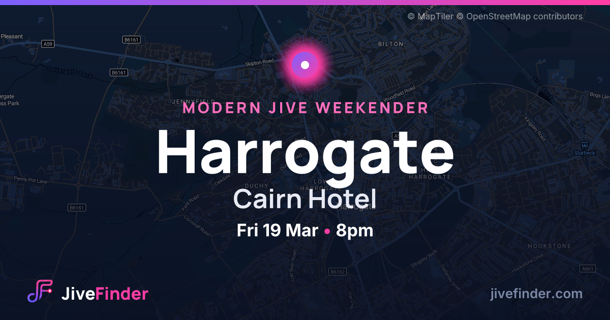 Modern Jive weekender at Cairn Hotel, Harrogate — Fri 19 Mar, 8pm