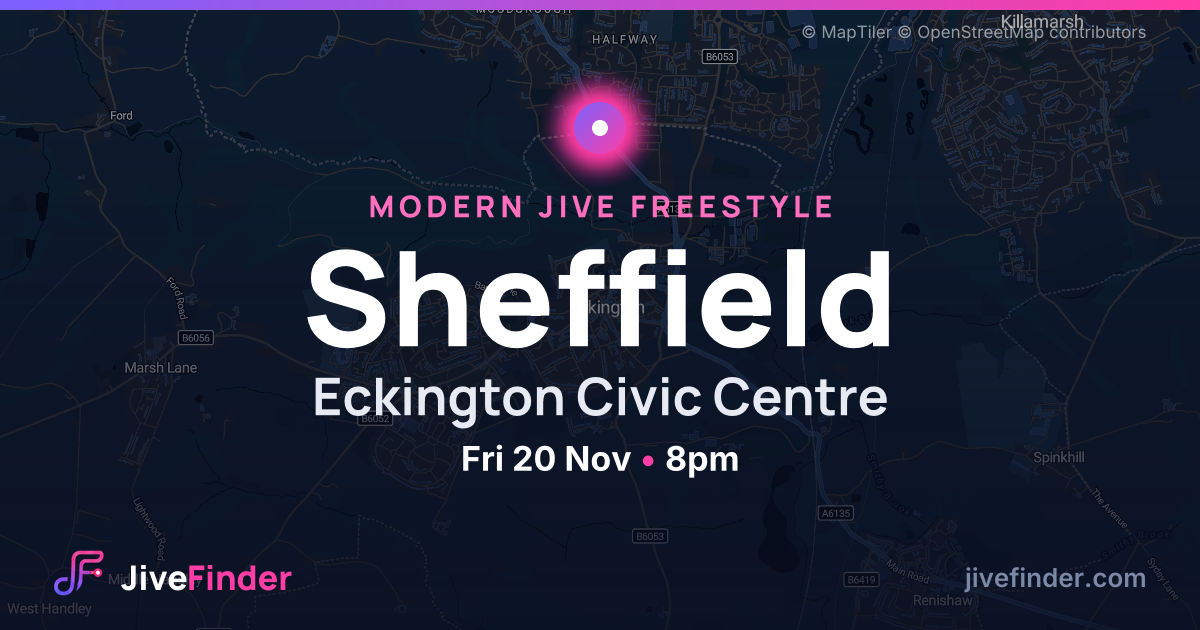 Modern Jive freestyle at Eckington Civic Centre, Sheffield — Fri 20 Nov, 8pm