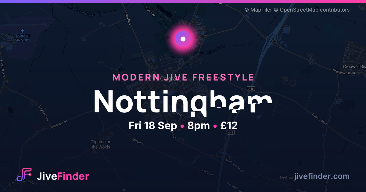Modern Jive freestyle in Nottingham — Fri 18 Sep, 8pm, £12