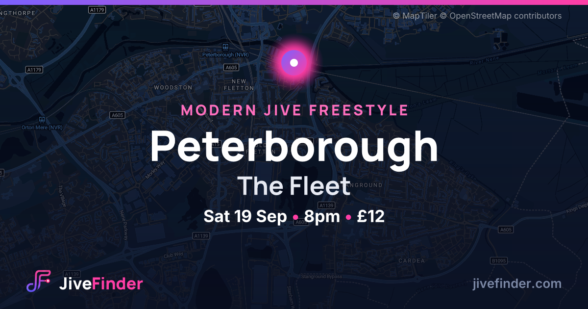 Modern Jive freestyle at The Fleet, Peterborough — Sat 19 Sep, 8pm, £12