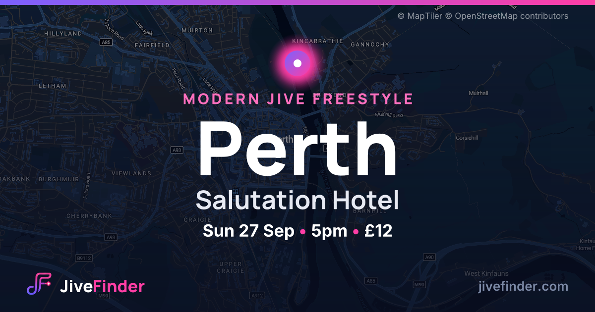 Modern Jive freestyle at Salutation Hotel, Perth — Sun 27 Sep, 5pm, £12