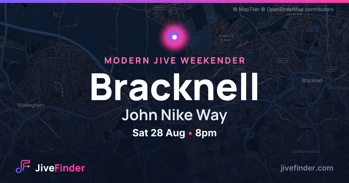 Modern Jive weekender at John Nike Way, Bracknell — Sat 28 Aug, 8pm