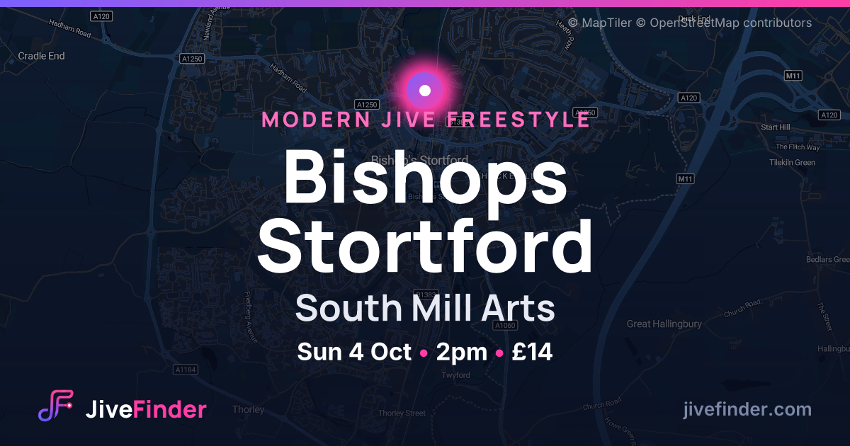 Modern Jive freestyle at South Mill Arts, Bishops Stortford — Sun 4 Oct, 2pm, £14