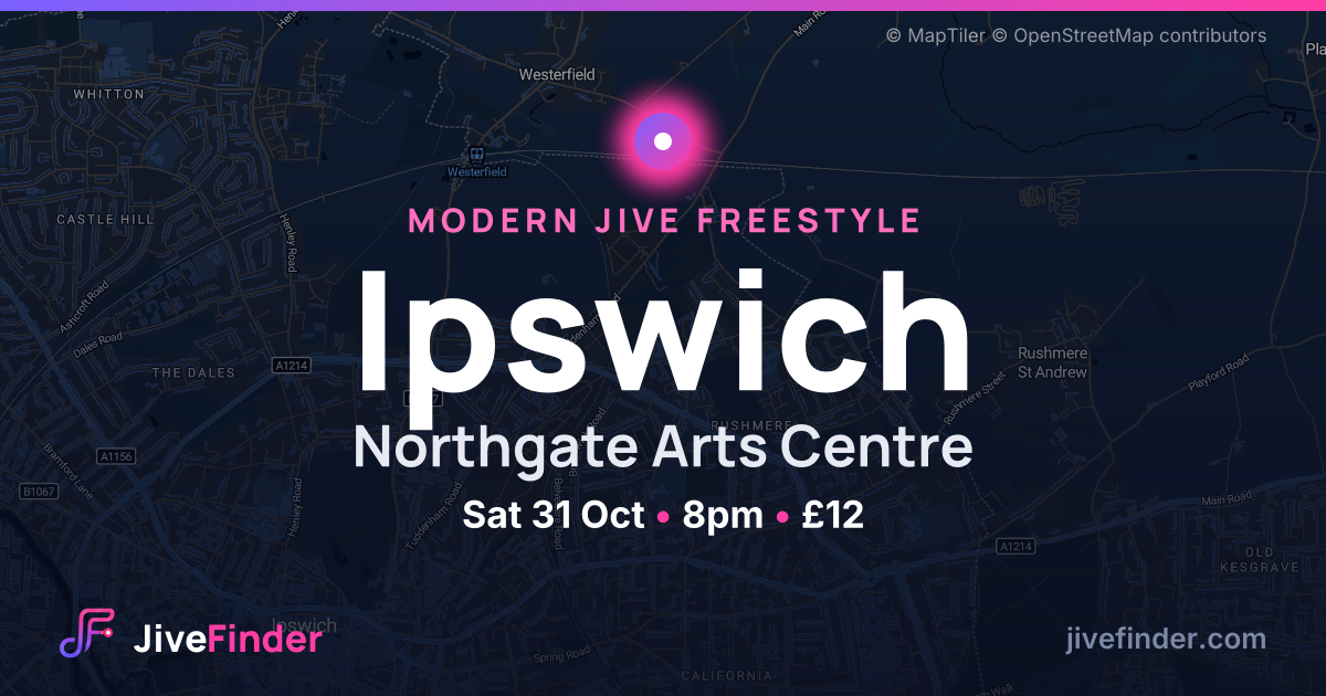 Modern Jive freestyle at Northgate Arts Centre, Ipswich — Sat 31 Oct, 8pm, £12