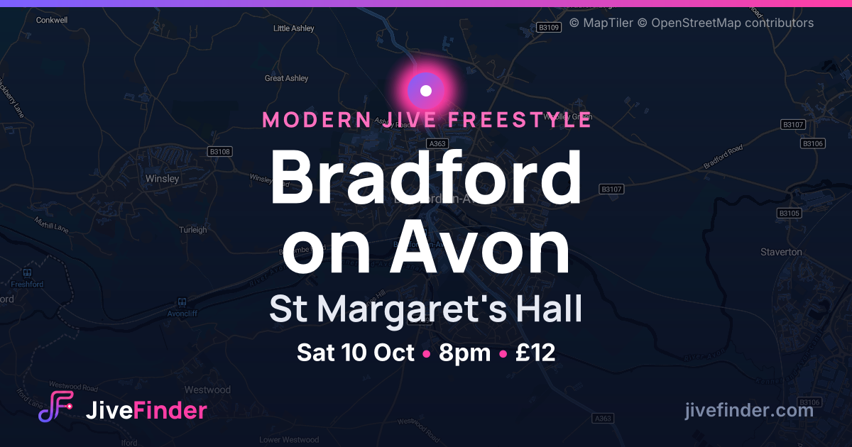 Modern Jive freestyle at St Margaret's Hall, Bradford on Avon — Sat 10 Oct, 8pm, £12
