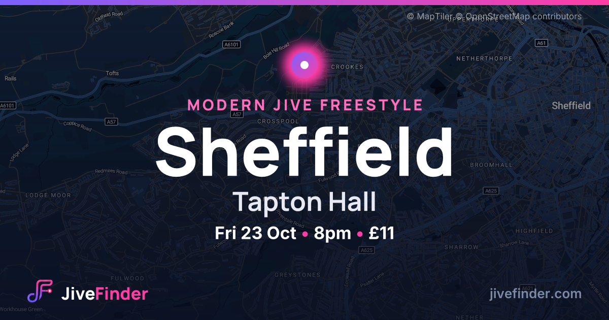 Modern Jive freestyle at Tapton Hall, Sheffield — Fri 23 Oct, 8pm, £11