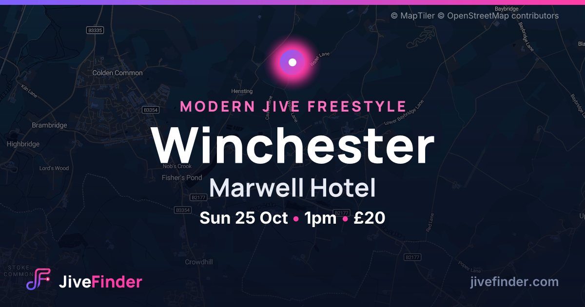 Modern Jive freestyle at Marwell Hotel, Winchester — Sun 25 Oct, 1pm, £20