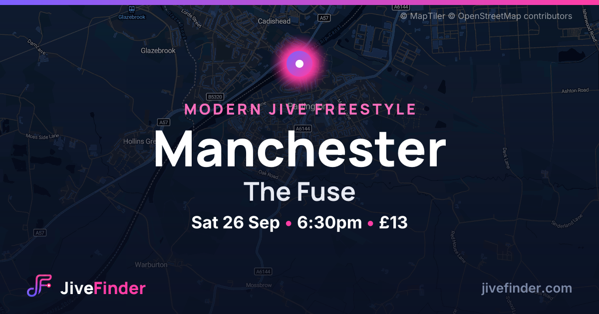 Modern Jive freestyle at The Fuse, Manchester — Sat 26 Sep, 6:30pm, £13