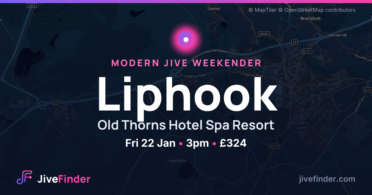Modern Jive weekender at Old Thorns Hotel Spa Resort, Liphook — Fri 22 Jan, 3pm, £324