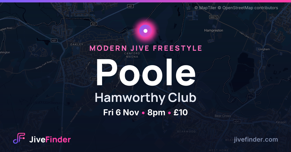 Modern Jive freestyle at Hamworthy Club, Poole — Fri 6 Nov, 8pm, £10