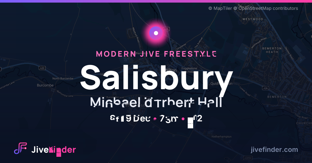 Modern Jive freestyle at Michael Herbert Hall, Salisbury — Sat 7 Nov, 8pm, £12