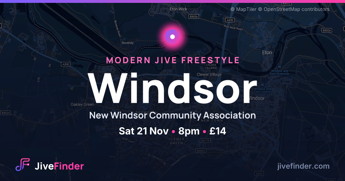 Modern Jive freestyle at New Windsor Community Association, Windsor — Sat 21 Nov, 8pm, £14