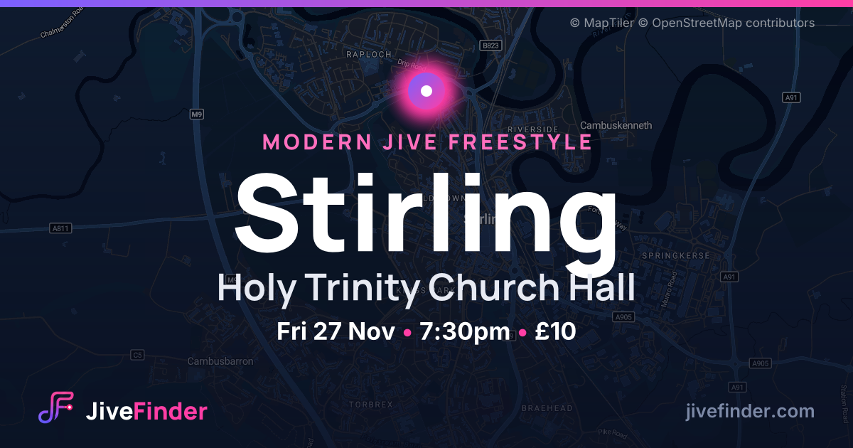 Modern Jive freestyle at Holy Trinity Church Hall, Stirling — Fri 27 Nov, 7:30pm, £10