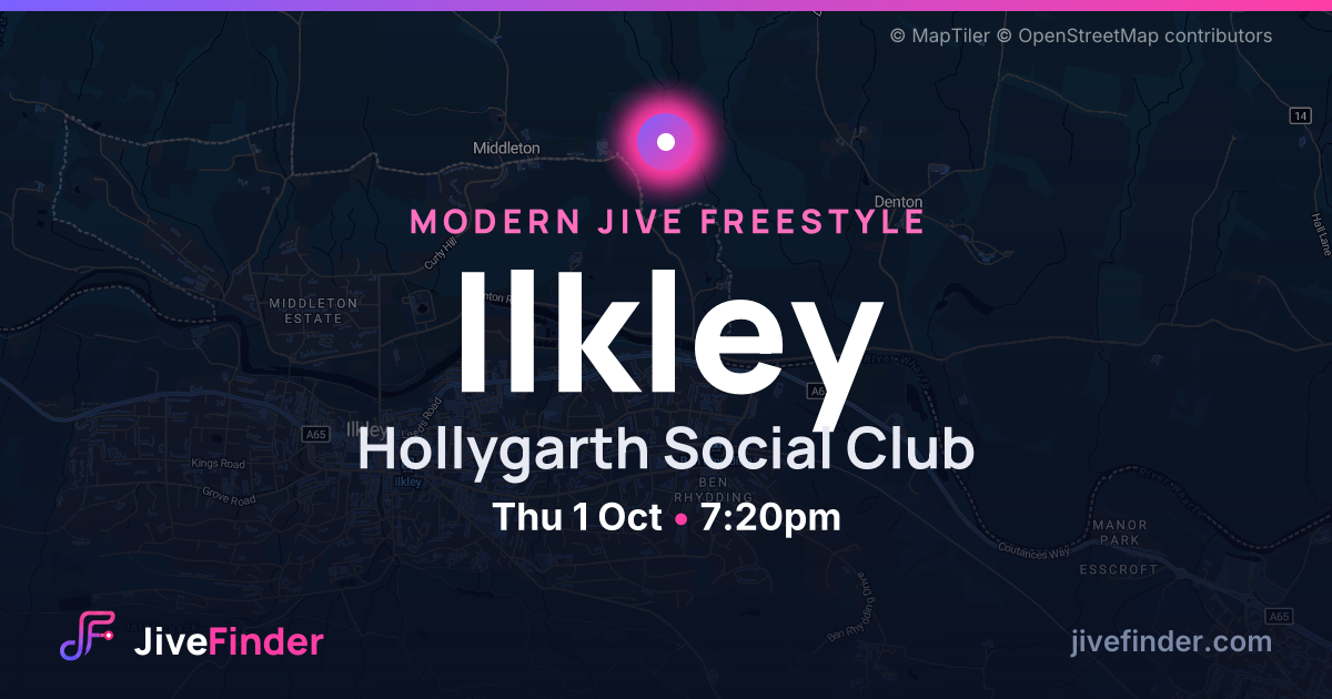 Modern Jive freestyle at Hollygarth Social Club, Ilkley — Thu 1 Oct, 7:20pm