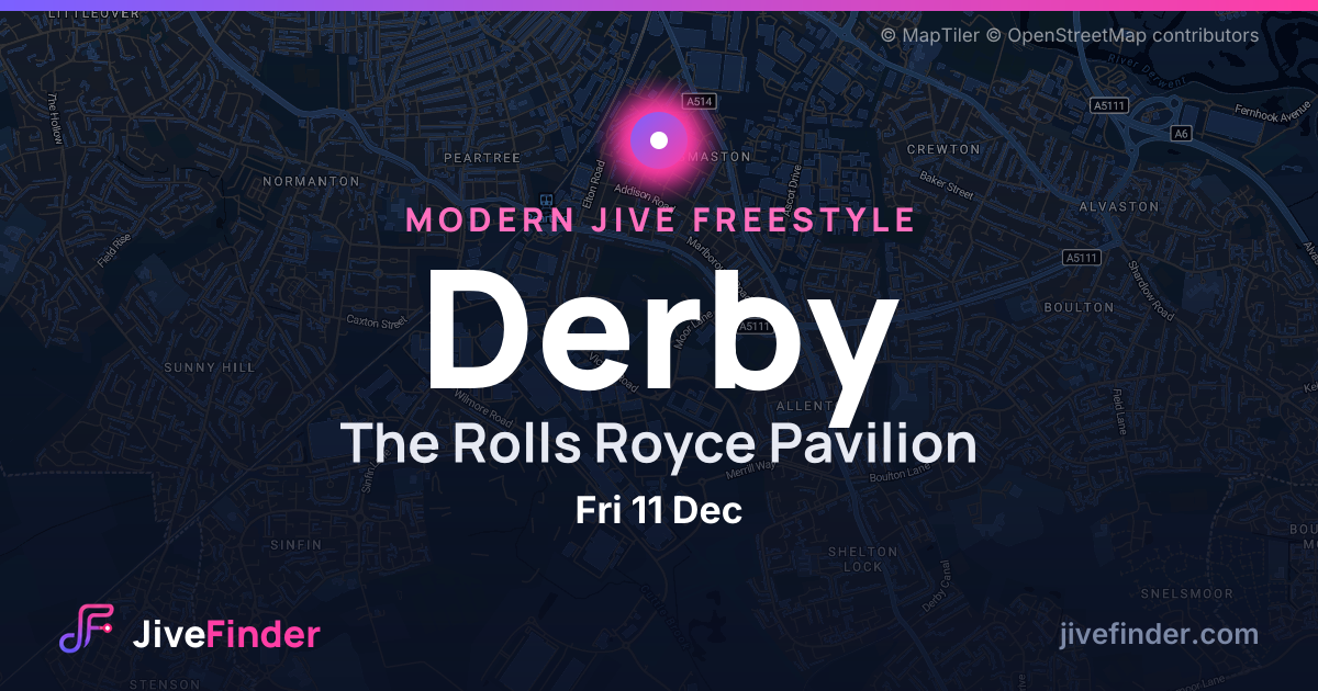 Modern Jive freestyle at The Rolls Royce Pavilion, Derby — Fri 11 Dec