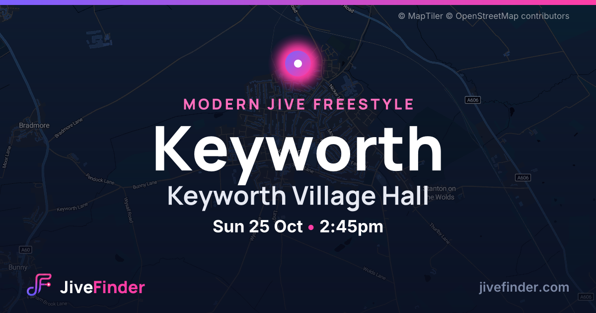 Modern Jive freestyle at Keyworth Village Hall, Keyworth — Sun 25 Oct, 2:45pm