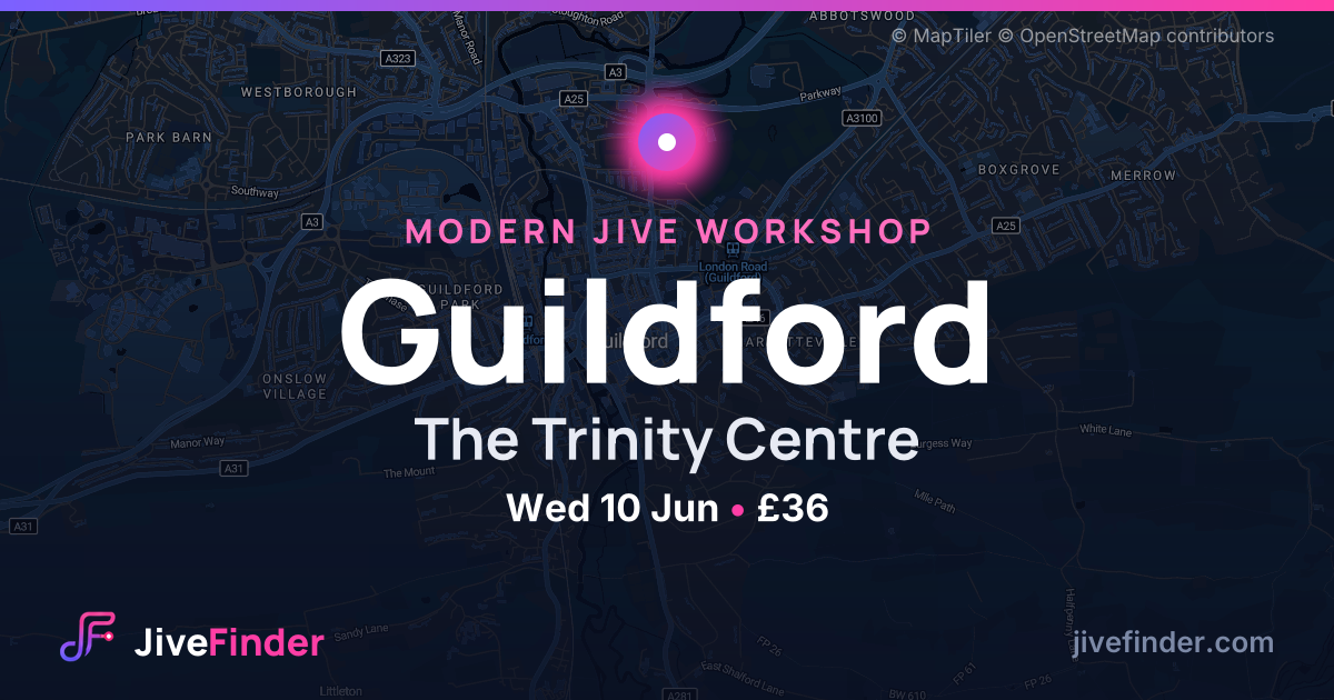 Modern Jive workshop at The Trinity Centre, Guildford — Wed 10 Jun, £36