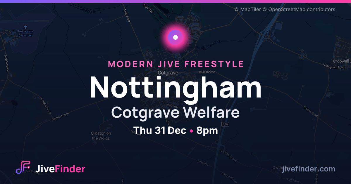 Modern Jive freestyle at Cotgrave Welfare, Nottingham — Thu 31 Dec, 8pm