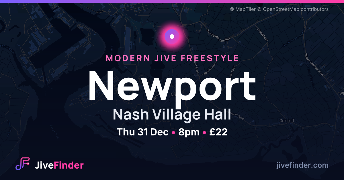 Modern Jive freestyle at Nash Village Hall, Newport — Thu 31 Dec, 8pm, £22
