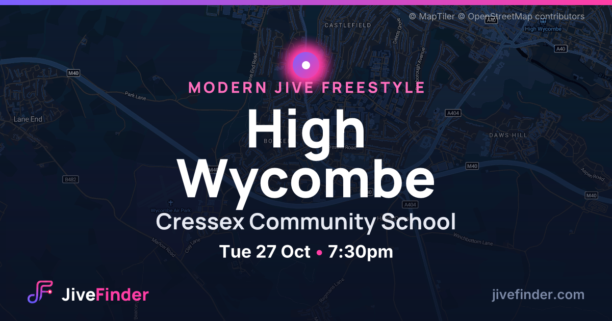 Modern Jive freestyle at Cressex Community School, High Wycombe — Tue 27 Oct, 7:30pm