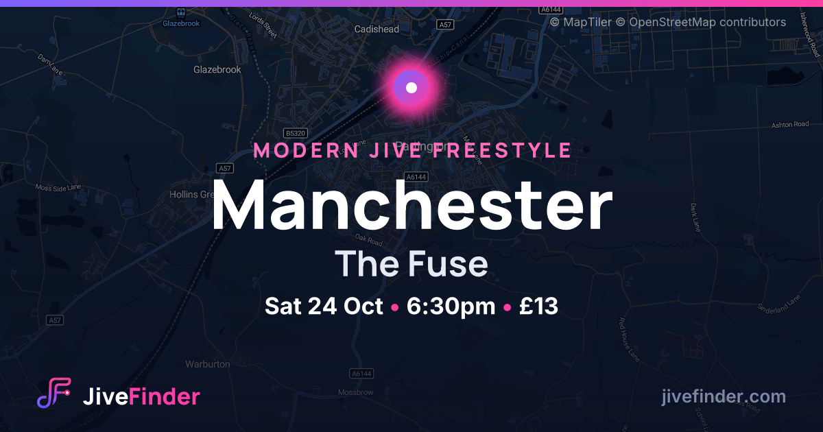 Modern Jive freestyle at The Fuse, Manchester — Sat 24 Oct, 6:30pm, £13