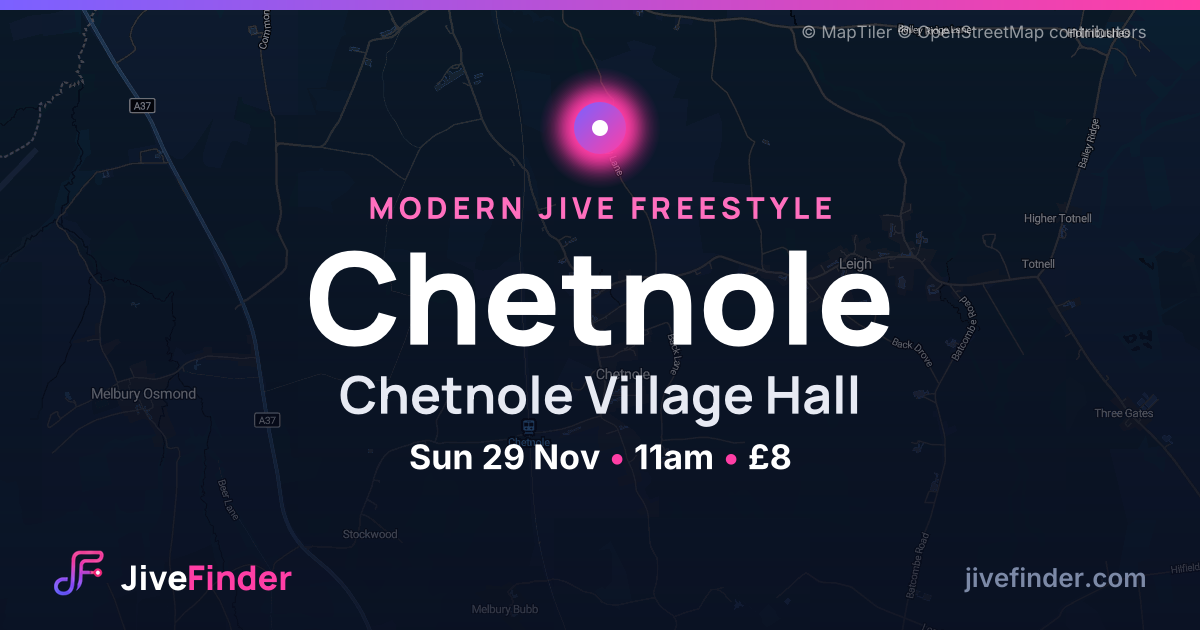 Modern Jive freestyle at Chetnole Village Hall, Chetnole — Sun 29 Nov, 11am, £8