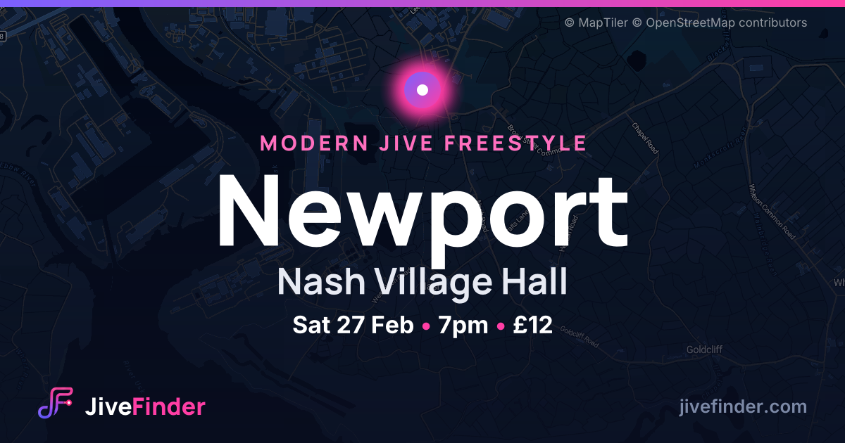 Modern Jive freestyle at Nash Village Hall, Newport — Sat 27 Feb, 7pm, £12