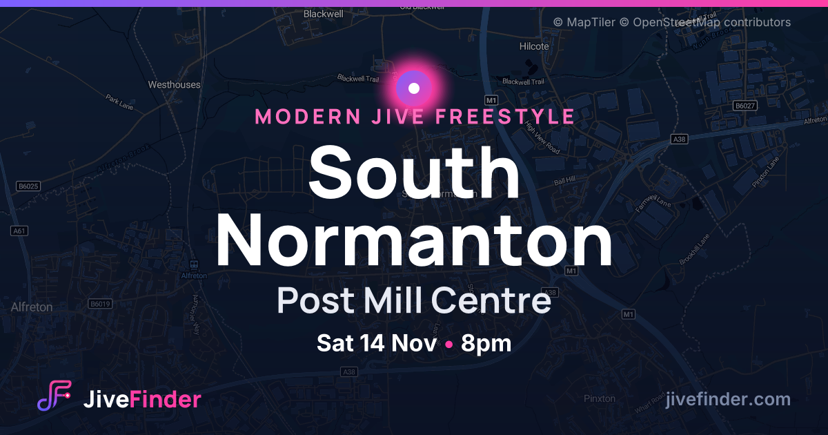 Modern Jive freestyle at Post Mill Centre, South Normanton — Sat 14 Nov, 8pm