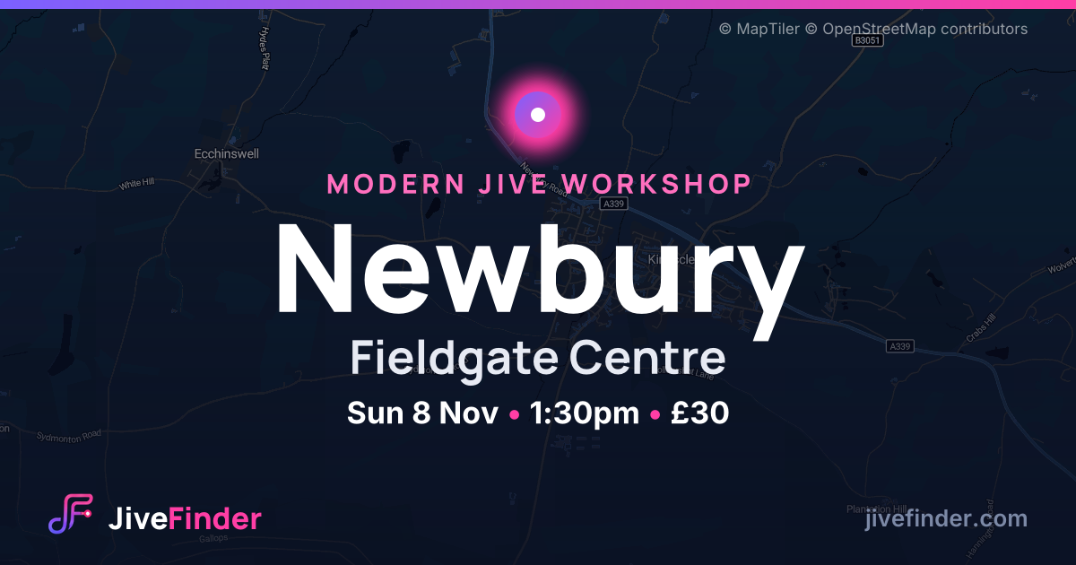 Modern Jive workshop at Fieldgate Centre, Newbury — Sun 8 Nov, 1:30pm, £30