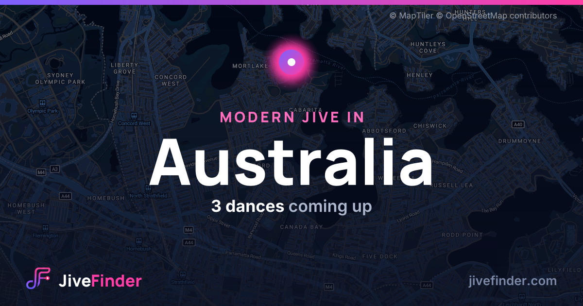 Modern Jive in in Australia — 3 dances coming up