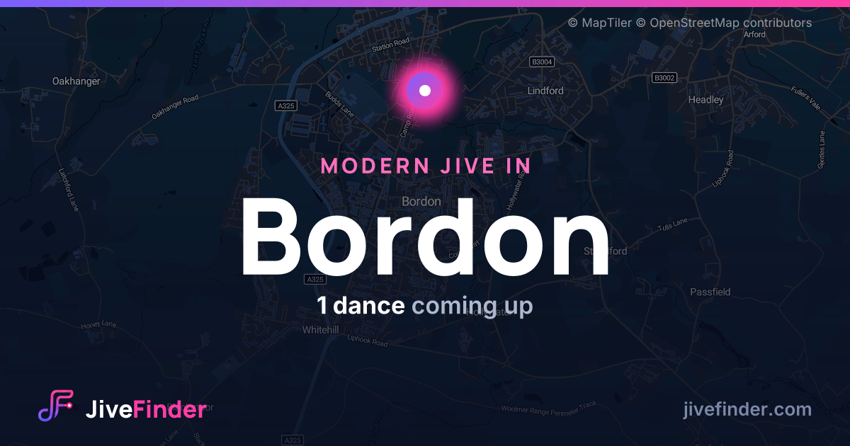 Modern Jive in in Bordon — 1 dance coming up