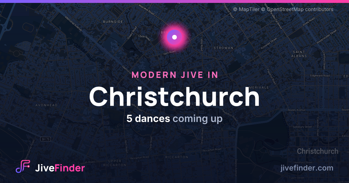 Modern Jive in in Christchurch — 5 dances coming up