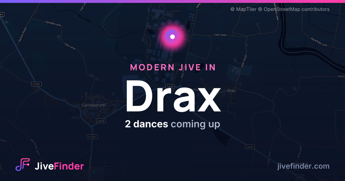 Modern Jive in in Drax — 2 dances coming up