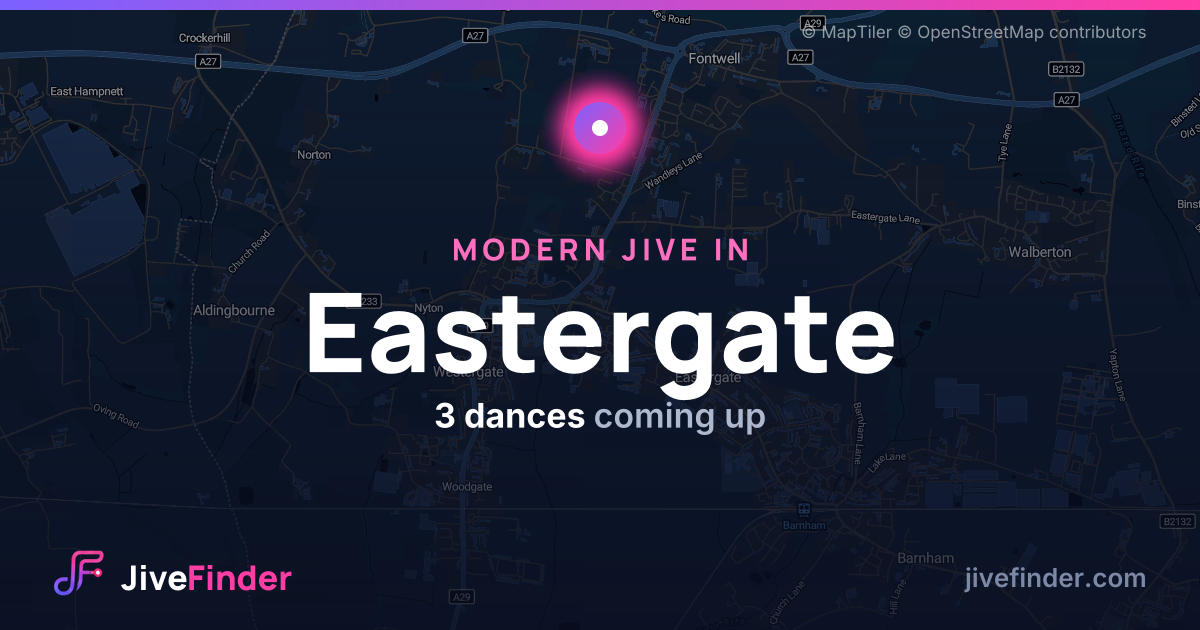Modern Jive in in Eastergate — 3 dances coming up