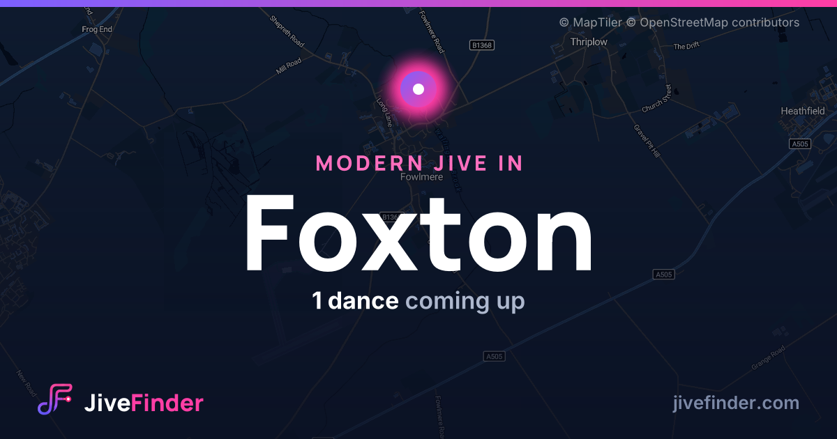 Modern Jive in in Foxton — 1 dance coming up