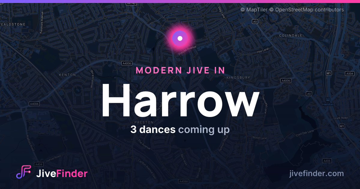 Modern Jive in in Harrow — 3 dances coming up