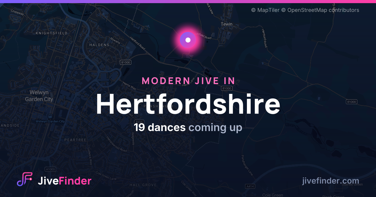 Modern Jive in in Hertfordshire — 19 dances coming up