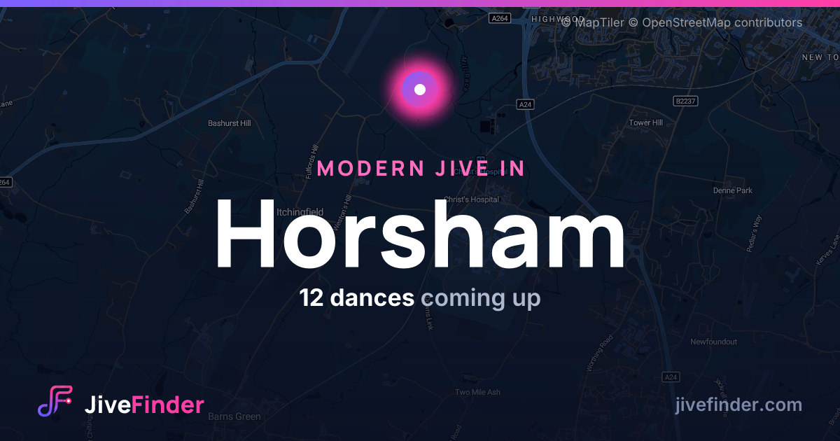Modern Jive in in Horsham — 12 dances coming up