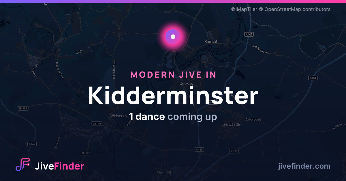 Modern Jive in in Kidderminster — 1 dance coming up