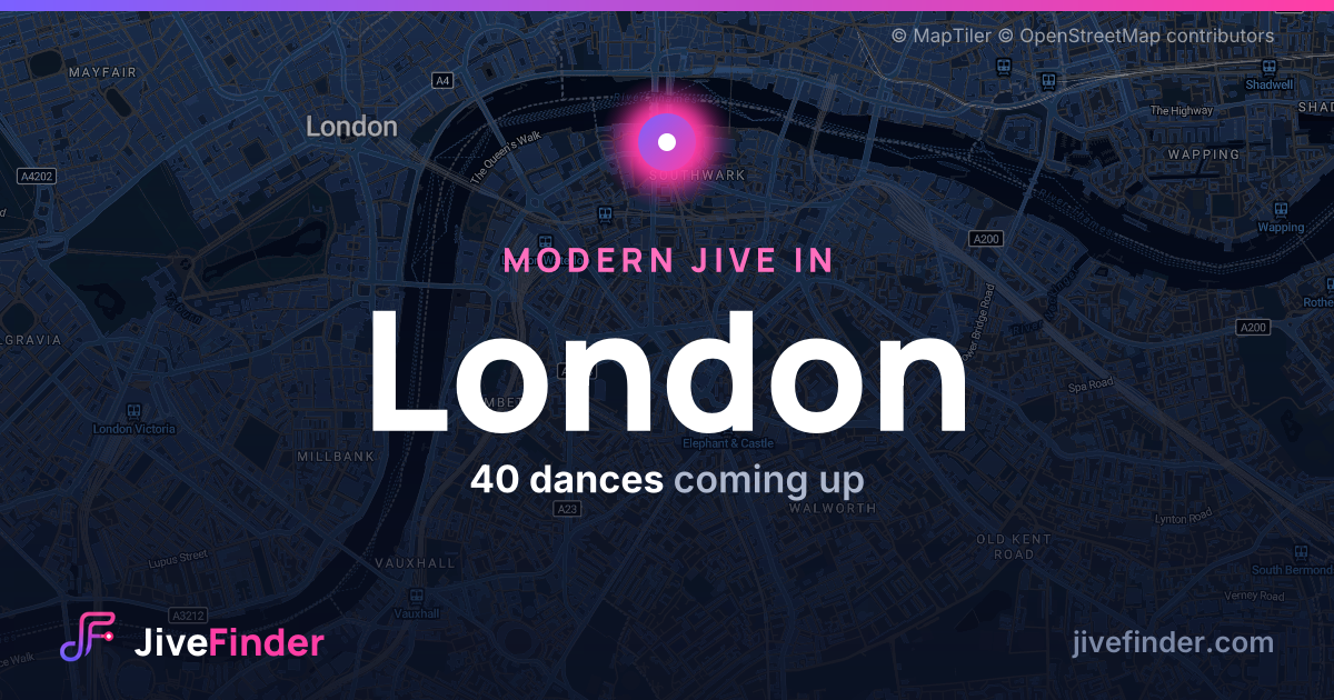 Modern Jive in in London — 40 dances coming up