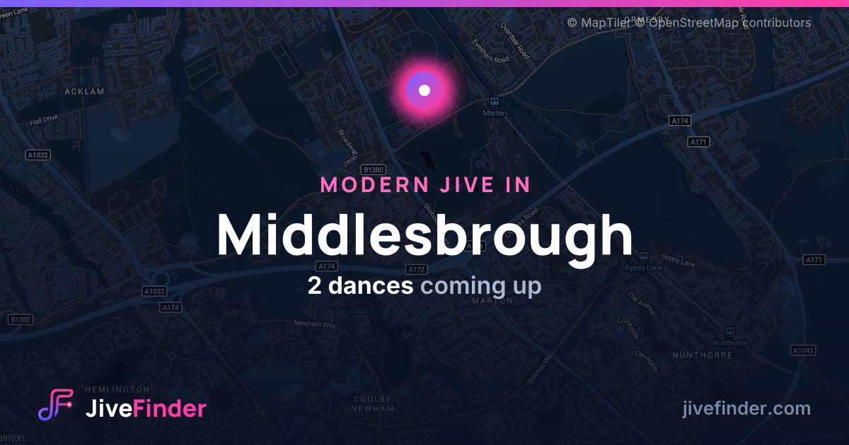 Modern Jive in in Middlesbrough — 2 dances coming up