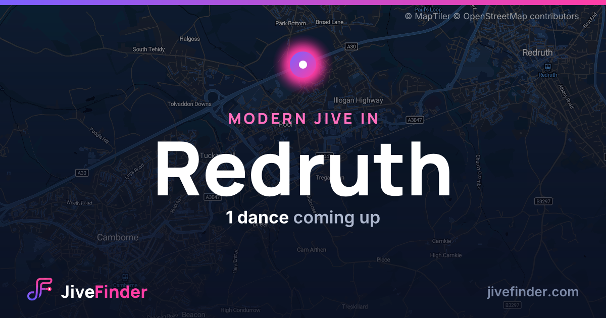 Modern Jive in in Redruth — 1 dance coming up